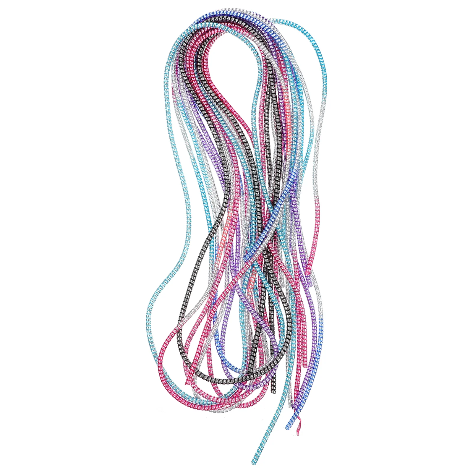 

8 PCS Plastic Sleeves Data Line Protection Rope Cable Management Notebook Cord Tube Coiled Winding Pipe