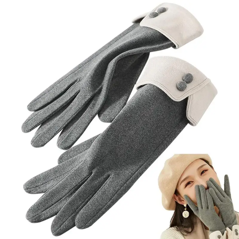 

Women Thermal Gloves Winter Gloves For Women TouchScreen Texting Warm Gloves With Soft Knit Lining Elastic Cuff Multi Color.