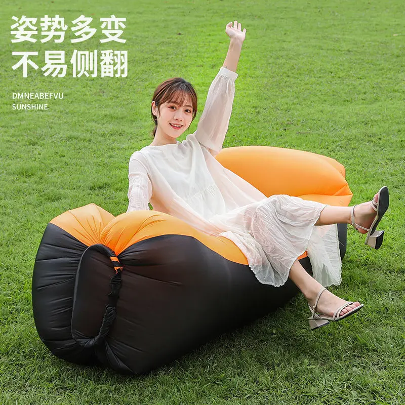 

Trend Outdoor Products Fast Infaltable Air Sofa Bed Good Quality Sleeping Bag Inflatable Air Bag Lazy bag Beach Sofa 240*70cm