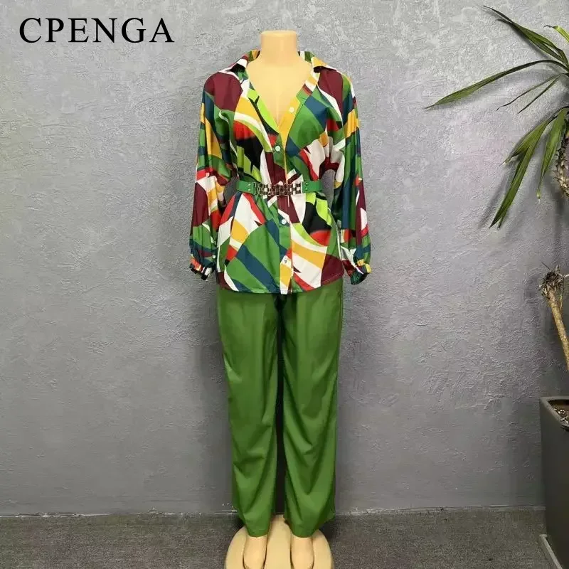 Комплект одежды женский из 2 предметов элегантный топ с длинным рукавом и