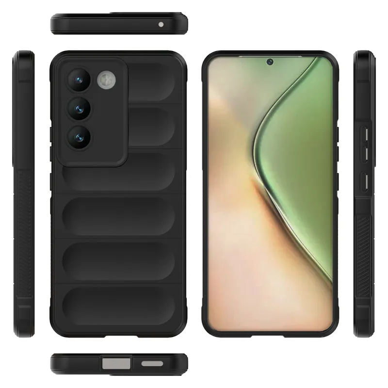 Чехол-бампер для Vivo V200E 5G оригинальный силиконовый ударопрочный защитный чехол