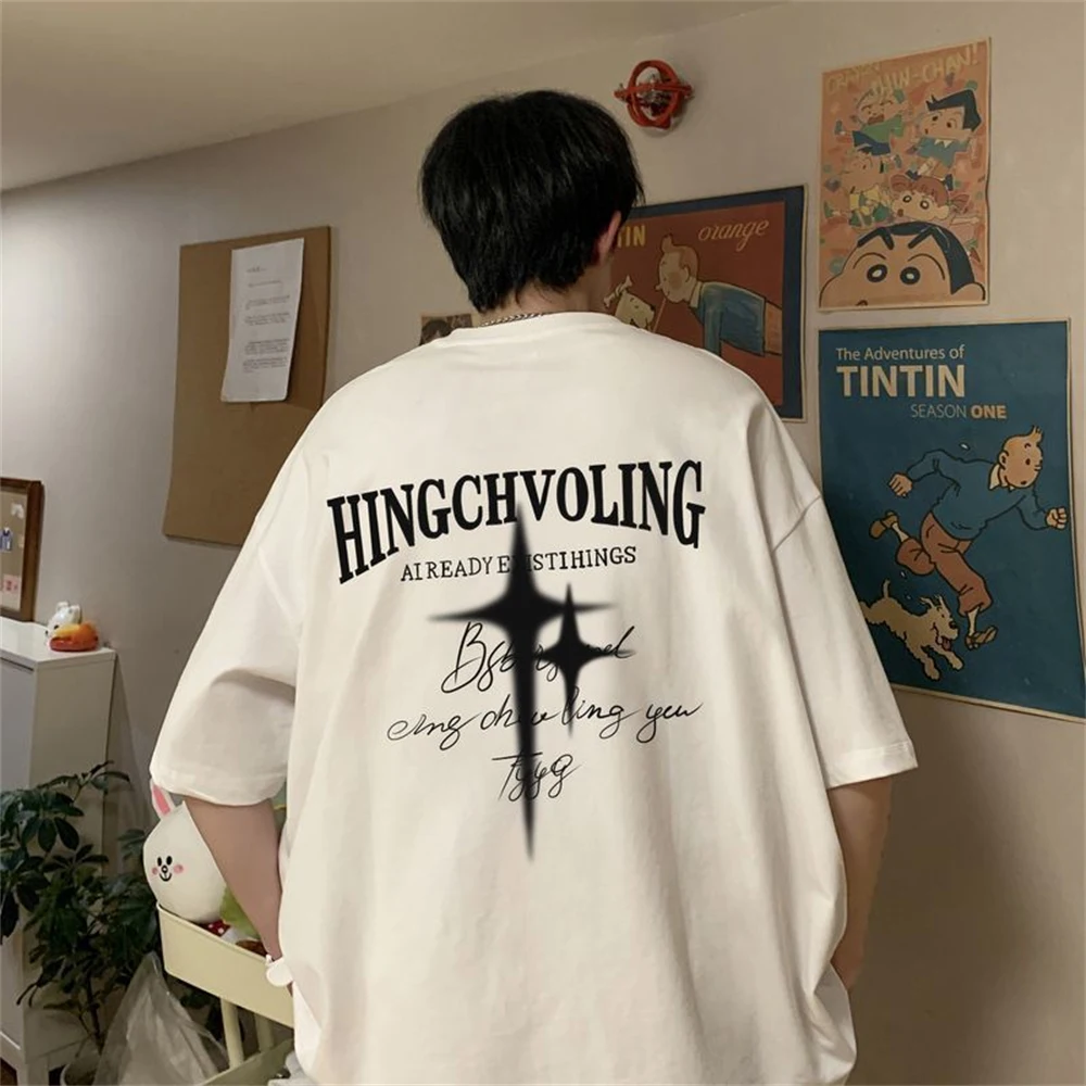 

Уличная Модная брендовая Хлопковая мужская и женская футболка с короткими рукавами, свободный и универсальный роскошный Повседневный Топ, новинка 2023