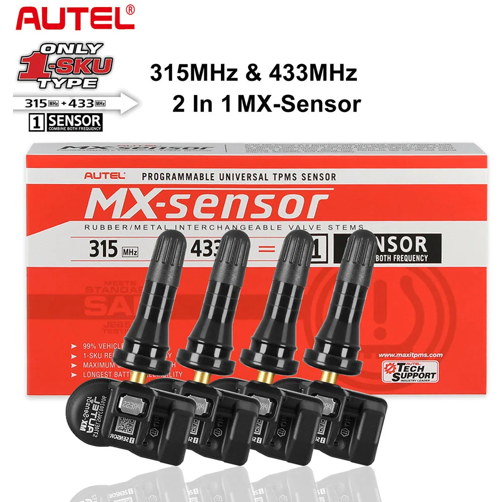 2022 новейший Autel TPMS Датчик MX-Sensor 2 в 1 Инструменты для ремонта шин Программирование