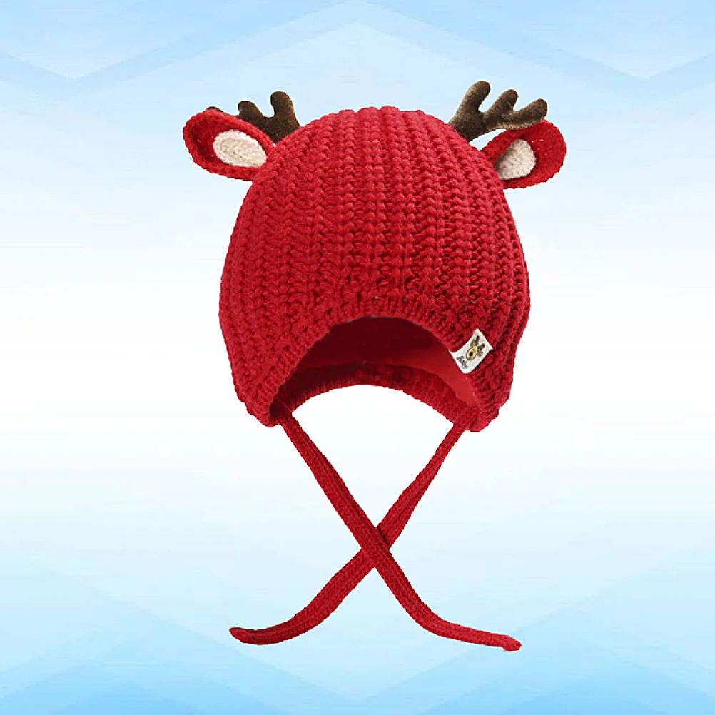

Hat Winter Christmas Beanie Kid Toddler Knitted Antler Kids Hats Children Baby Headwear Personalized Headdress Holiday Capsgift