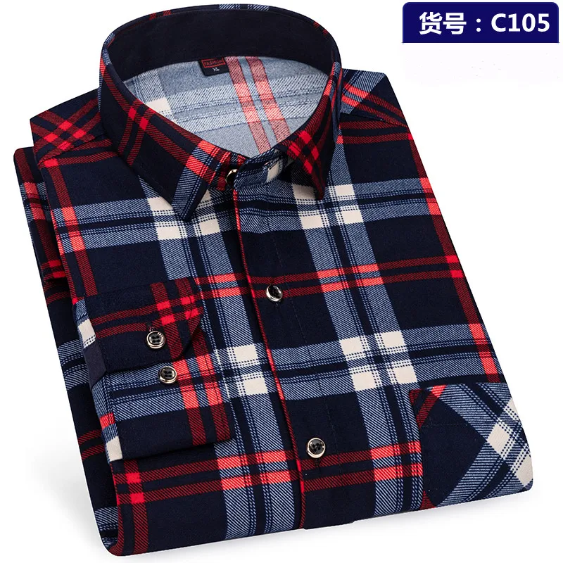 

2022 Nieuwe Mannen Plaid Flanel Shirt Lente Herfst Mannelijke Regular Fit Casual Lange Mouwen Shirts Voor (Usa maat Sml Xl 2XL)