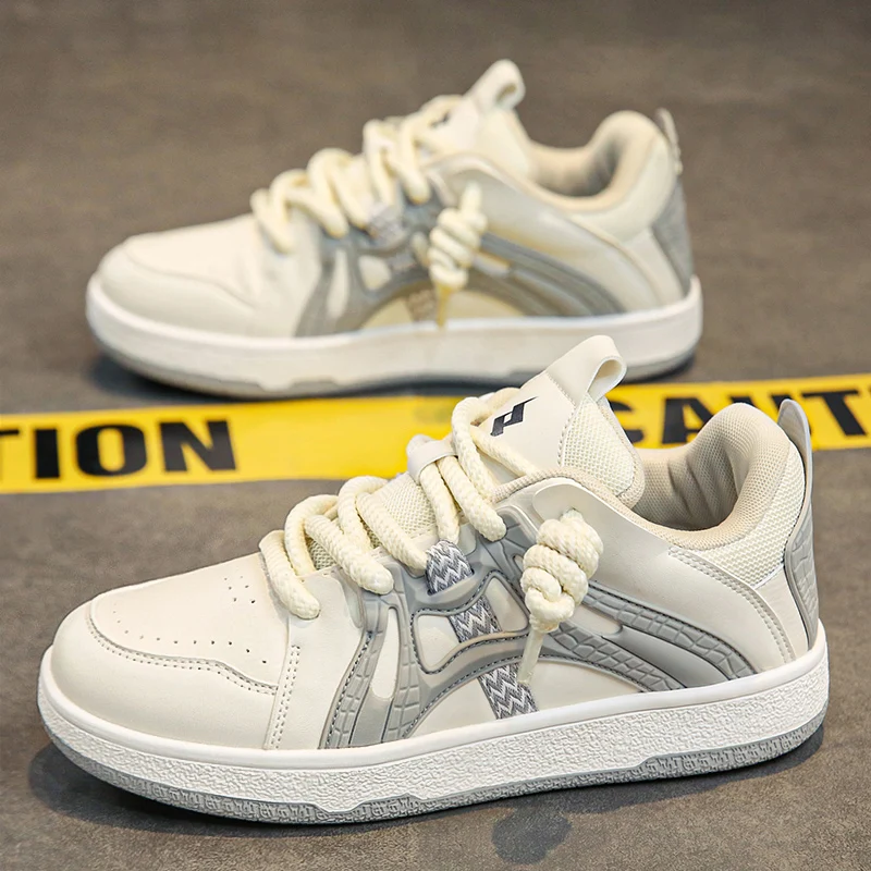 Кроссовки мужские теннисные Дышащие Беговые туфли на шнуровке платформа обувь