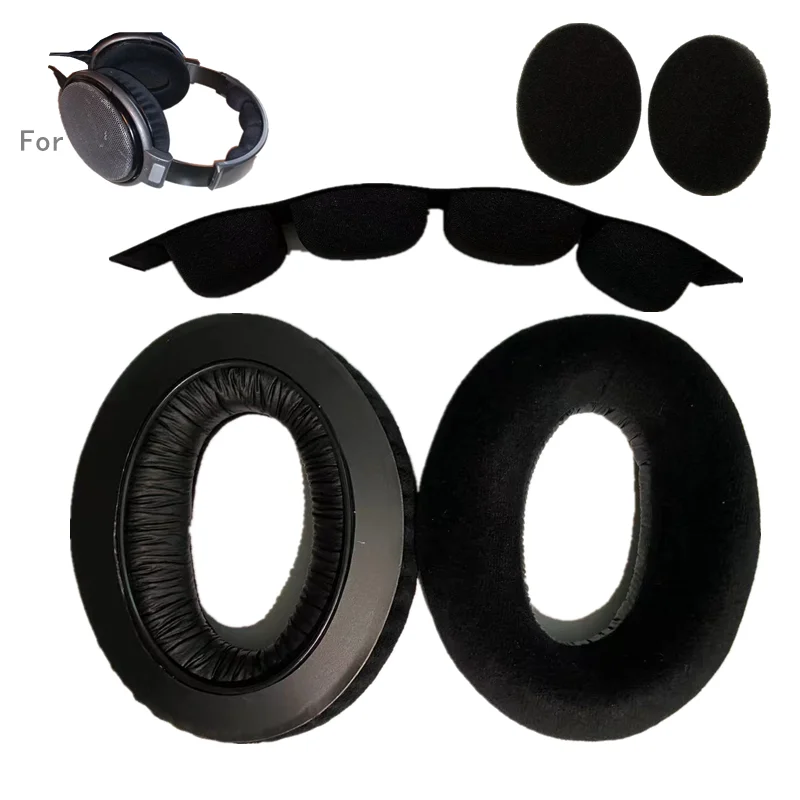 

Replacement Velvet Ear Pads Headband Head Band for SENNHEISER HD650 HD600 HD580 HD660 S HD565 HD545 Headphones