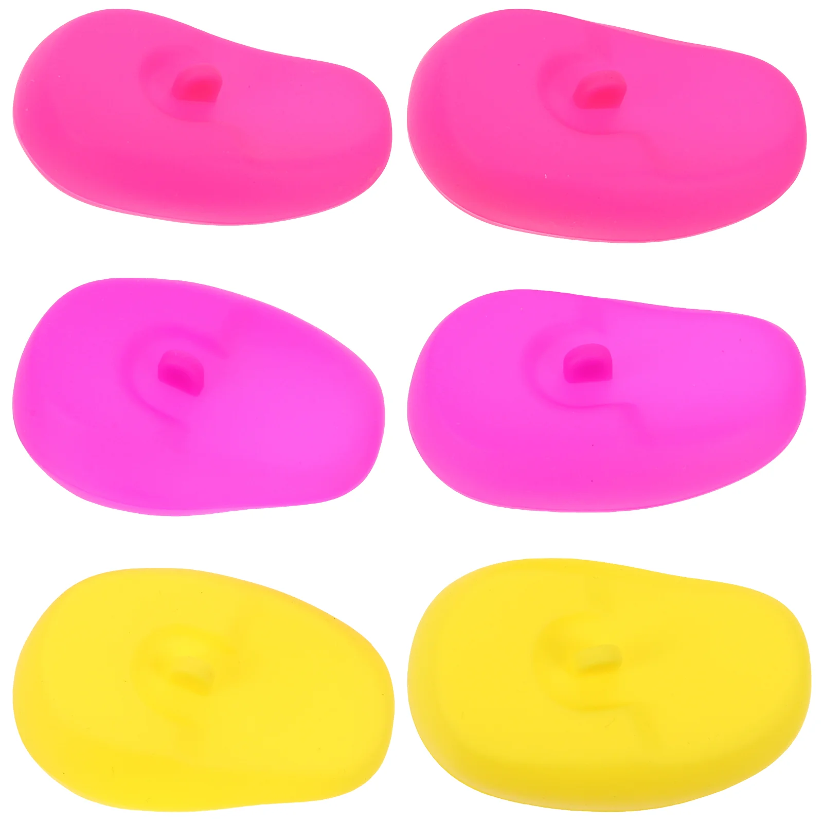 

3 Pairs Hair Dye Earmuffs Silicone Covers Hairdressing Protectors Coloring Styling Tools Washing Dyeing Earring Accessories