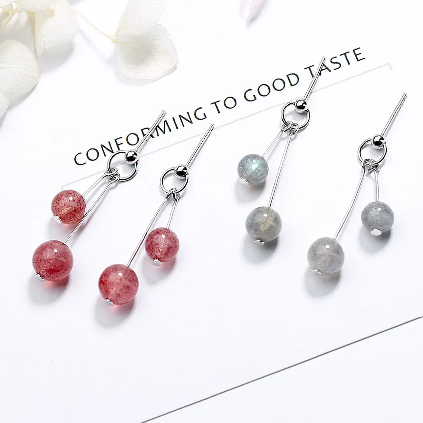 

S925 Sterling Silver Women's Ball Earring Stud Earrings European and American Popular Women's Holiday Gifts