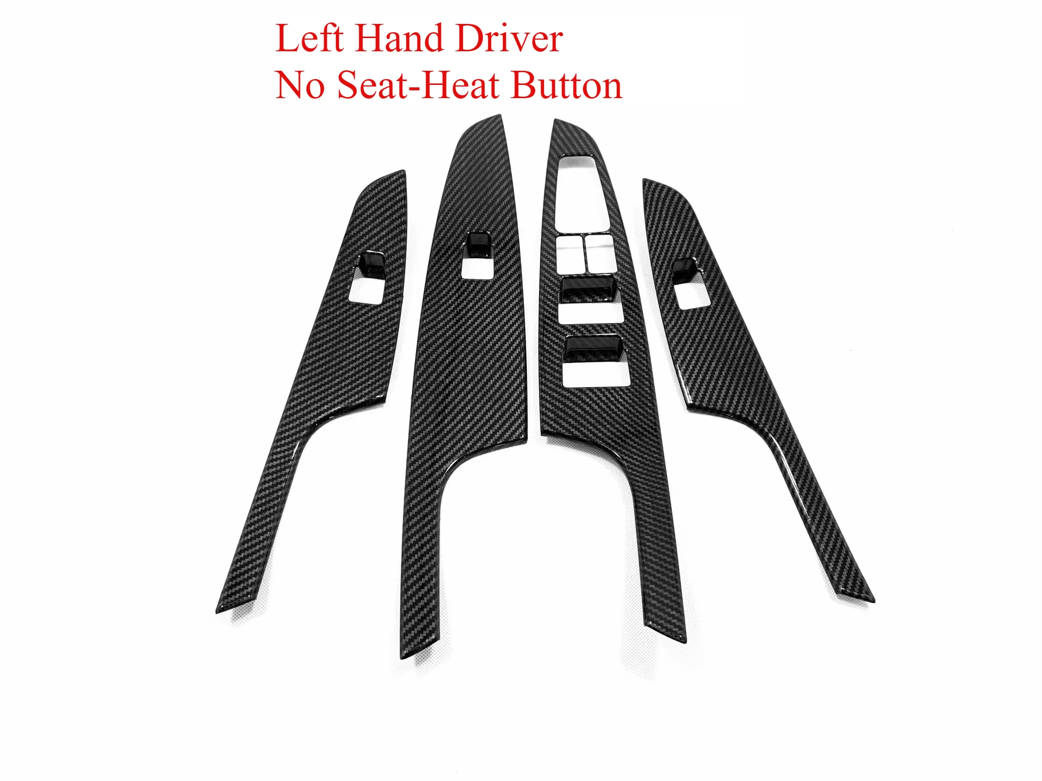 

LHD RHD для Hyundai Tucson 2015 2016 2017 2018 2019 2020 подлокотник автомобиля из углеродного волокна, кнопка переключения окна, подъемная панель, отделка, Стайлинг