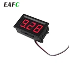 Автомобили, мотоциклы, автомобили, постоянный ток 4,5-30 в, Красный светодиодный цифровой дисплей, вольтметр, 2-проводной мини-измеритель напряжения, панель для DC 12-24 В