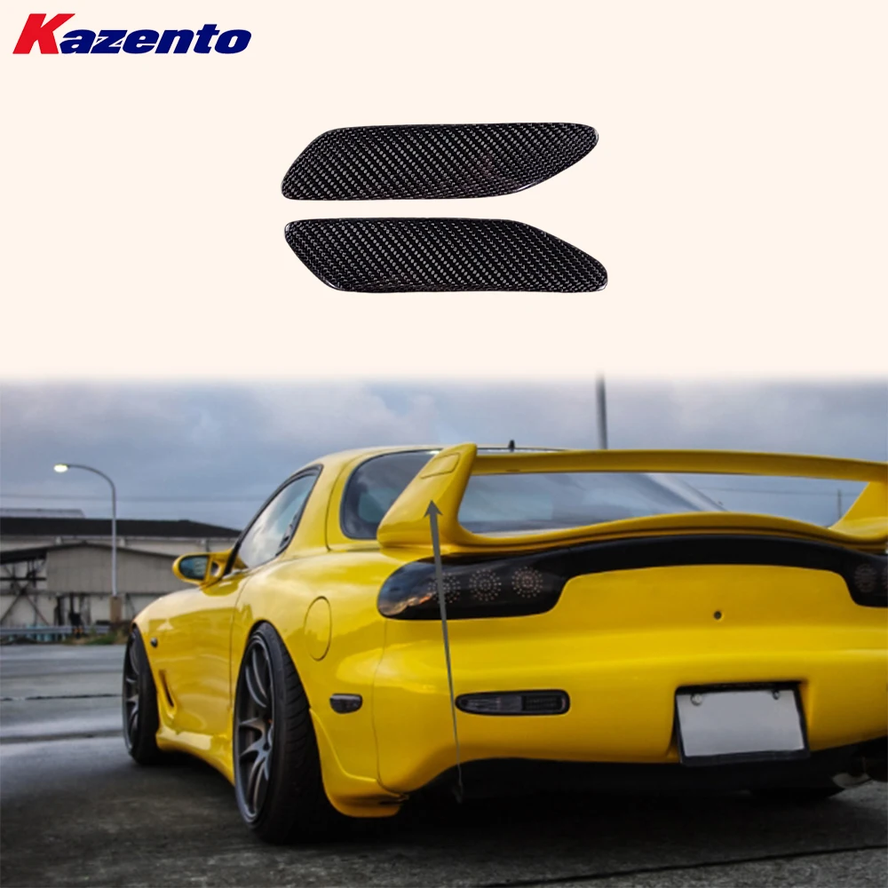 Фото Заглушка заднего спойлера из карбона для Mazda RX-7 FD RX7 FD3S Mazdaspeed №1