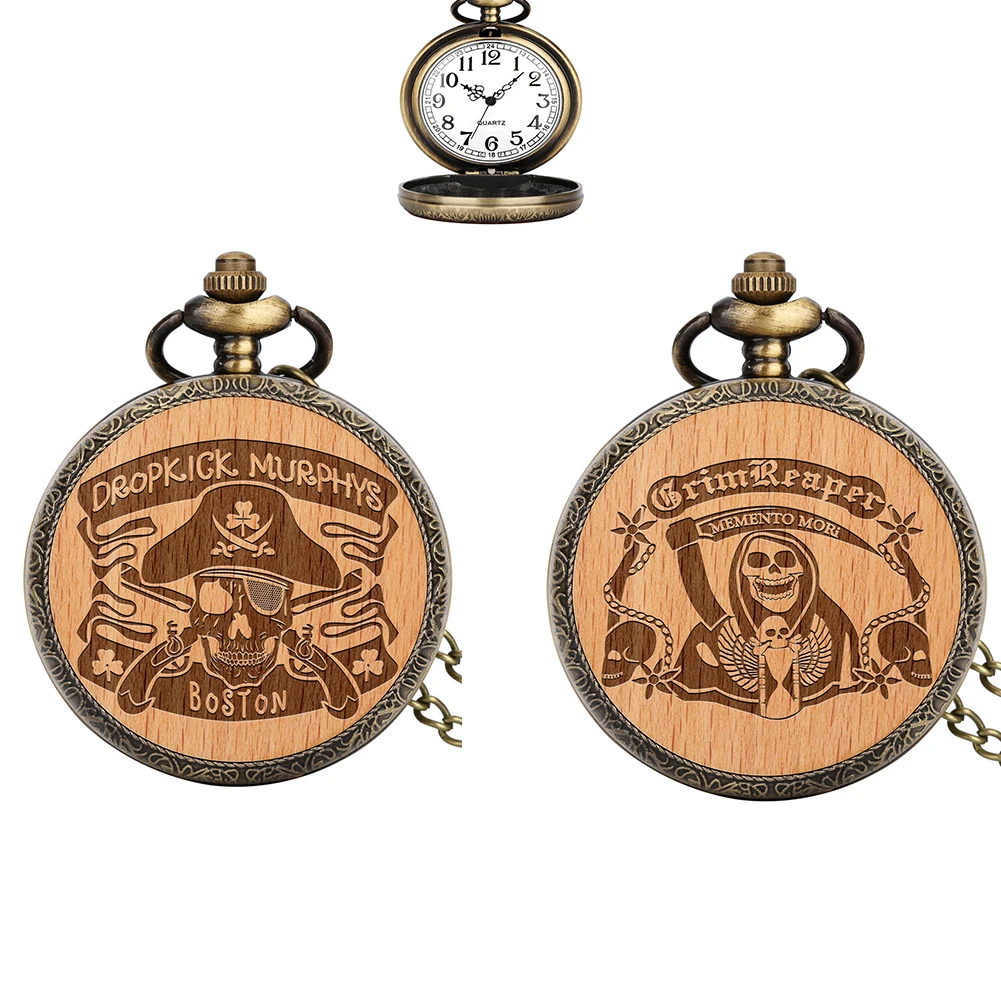 

Cool Personality Skull Unisex Quartz Pocket Watch Exquisite Fashion Men Women Necklace Pendant Clock Watches Unique Souvenir Gif