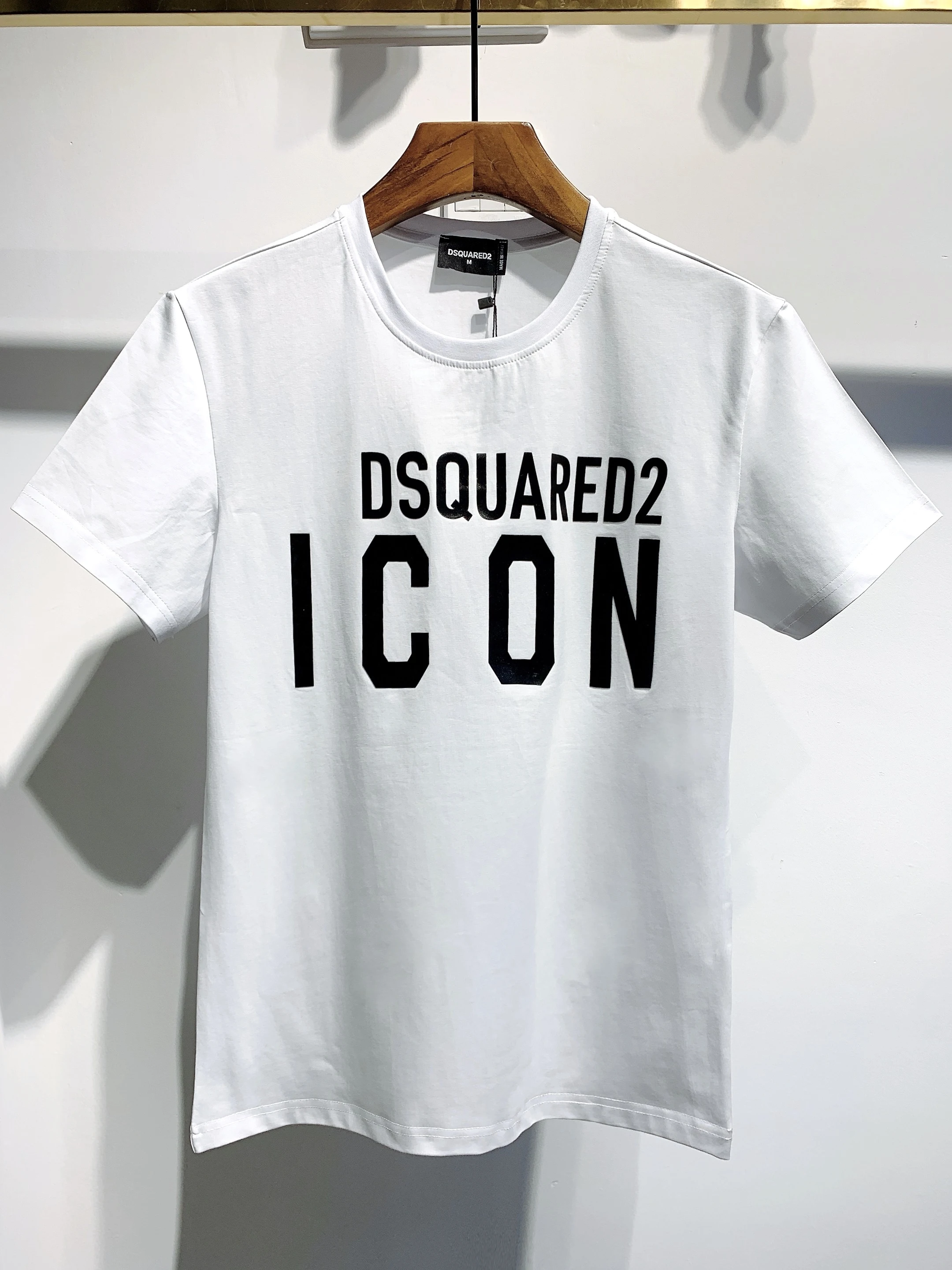 Новинка Dsquared2 мужские и женские парные модные хлопковые футболки Dsq2 с круглым