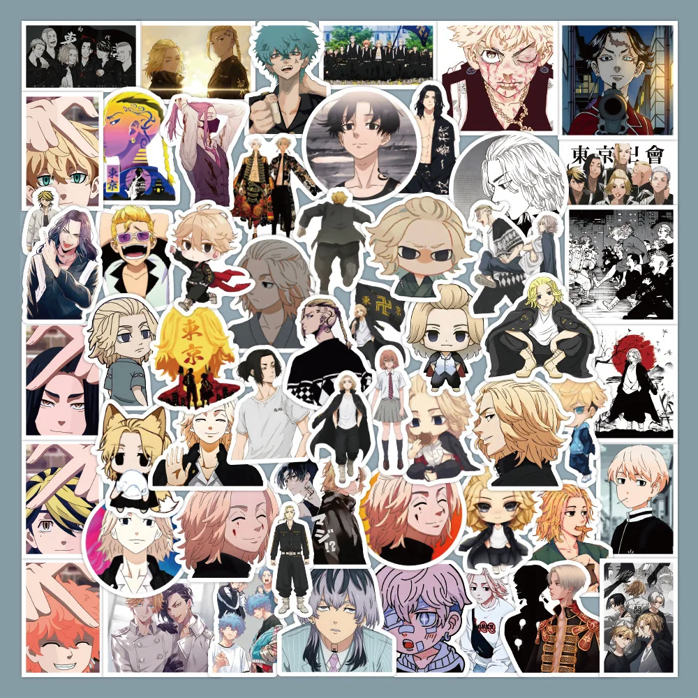 

10/30/60PCS Tokyo Revengers Anime Stickers Car Guitar Motorcycle Luggage Suitcase DIY Classic Toy Joke Sticker Decal for Kid