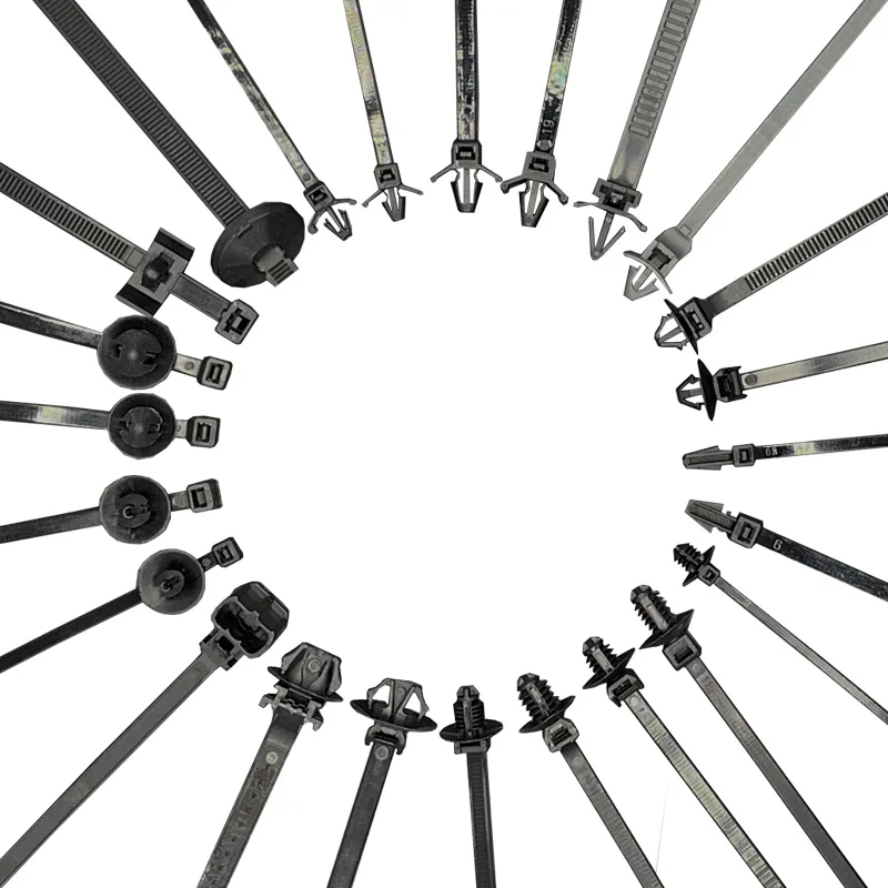 

20PCS Wire Harness Fastener Cable Clamp Clips Cable Ties Management Car Wire Organizers For Car Corrugated Pipe Car-styling