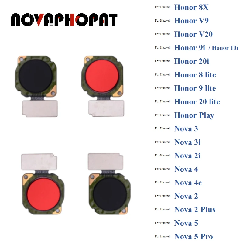 

Fingerprint Scanner Touch Sensor ID Home Button Flex Cable for Huawei Honor 8X 9i 20i 10i 8 9 20 lite Play Nova 3 3i 2 2i 4 5