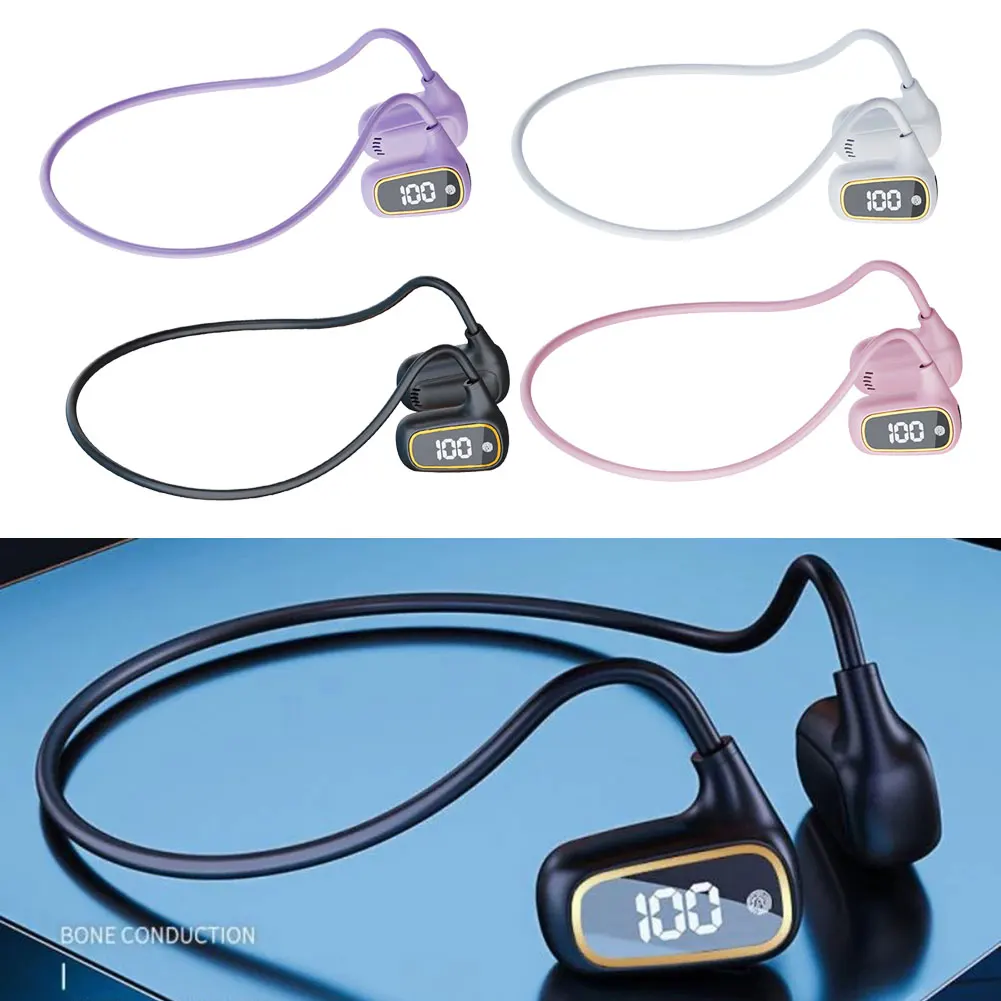 

Bone Conduction Earphones Headphones Wireless Bluetooth Sport Headset Easy To Use Super Light And Flexible