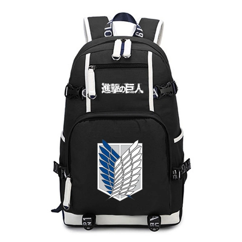 

Japan Anime Attack On Titan School Bag Laptop Backpack Women Mens Casual Backpack Outdoor Travel Bags