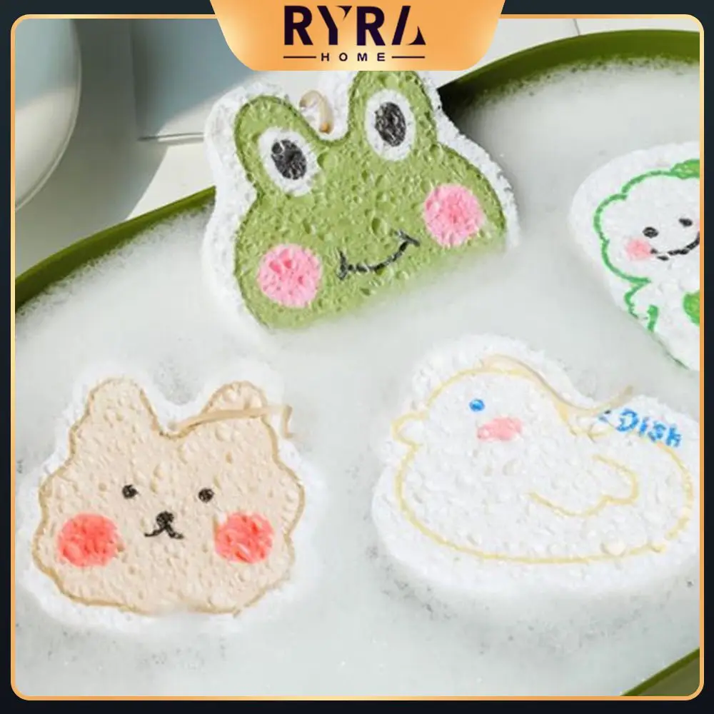 

Dishwashing Sponge Wood Pulp Non-scratch Kitchen Cleaning Sponge Reusable Highly Absorbent Kitchen Scrub Sponge