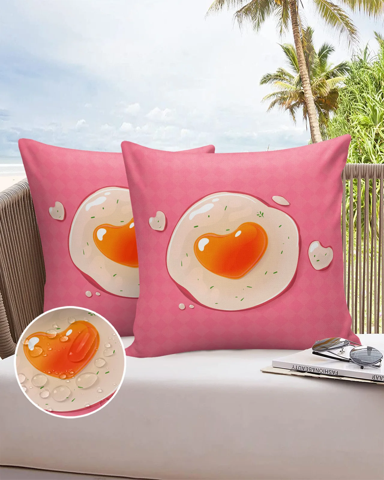 

Plaid Pink Egg Love Fashion Bed Pillow Covers Home Sofa Pavilion Decorative Pillowcase Balcony Office Car Cushion Cover