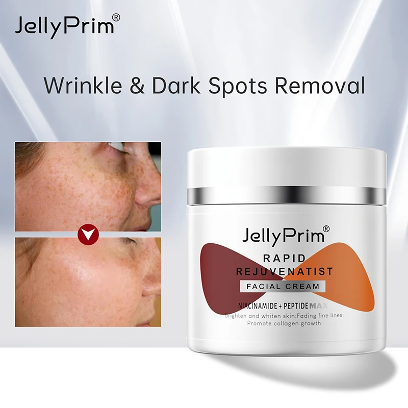 

JellyPrim Face Cream Anti-Aging Remove Wrinkles Fine Lines Firming Lifting Whitening Brightening Moisturizing Facial Skin Care