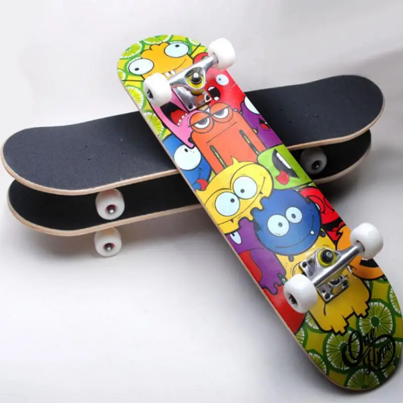 

Longboard Skateboard For Adult Teenager With 4 Wheels Beginner Maple Skate Board Cool Dancing Longboard Rocker Skateboard HWC