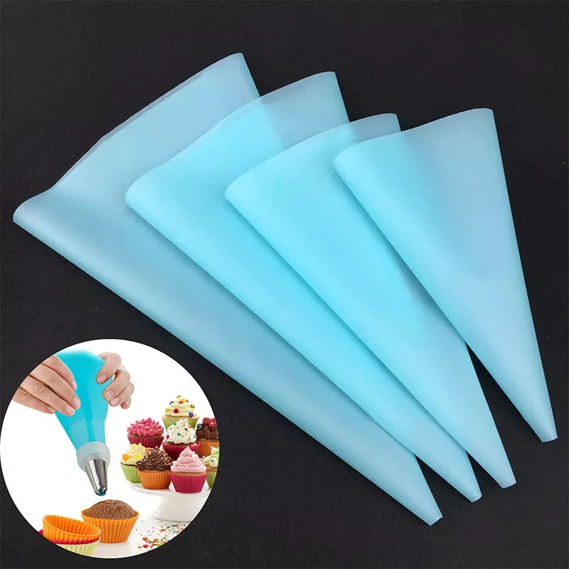 

4Pcs/1Pcs Kitchen Gadgets Cream Pastry Bag Baking Accessories DIY Cake Decorating Food Grade EVA/TPU Reusable Piping Bags