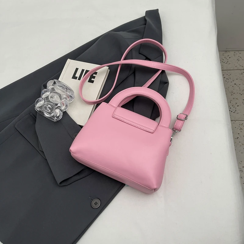 Модные однотонные Сумки из искусственной кожи с бантом и верхними ручками 2024