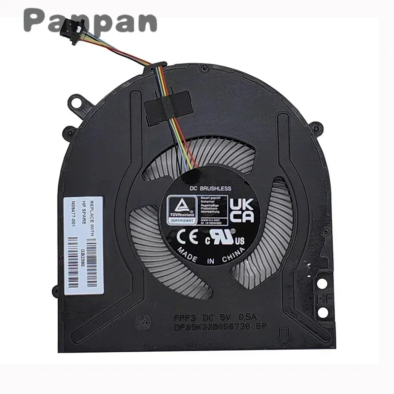 Новый оригинальный вентилятор охлаждения процессора ноутбука для HP Pavilion x360 14-dy