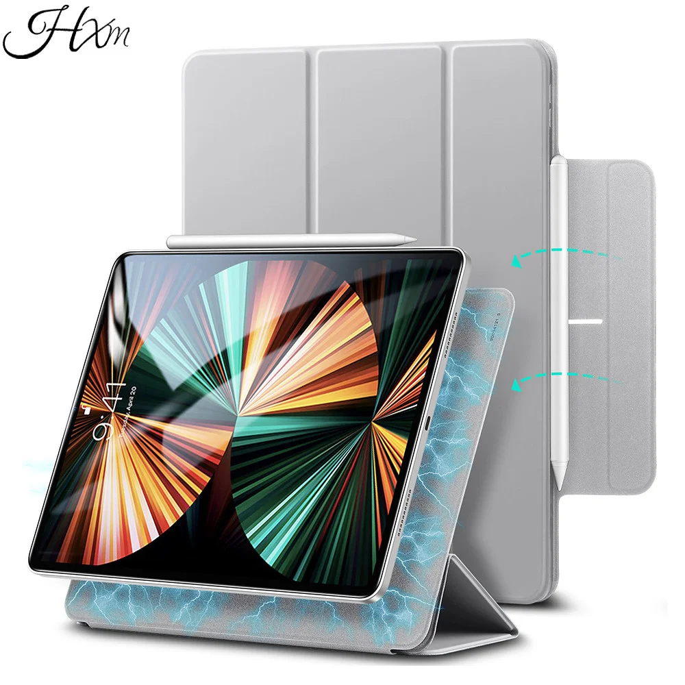 

Magnetic Case for iPad Pro 12 9 5th 2021 11 3rd Gen Trifold 2021 12 9 Cover