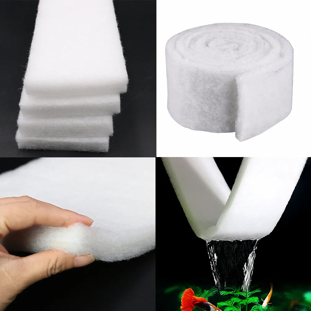 

Filter Aquarium Pad Sponge Tank Wool Tanks Biological Pond Biochemical Floss Media Roll Foam Cotton Fiber Pads Intake Pre