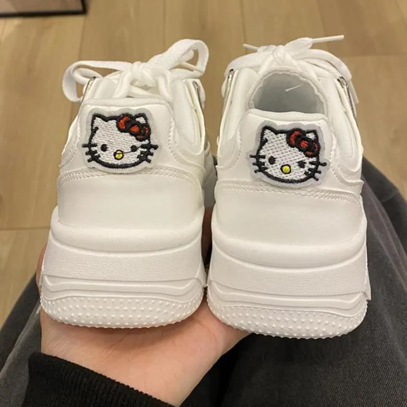 Sanrio Hello Kitty Casual Vulcanize Shoes For Women 90s Fashion Tenis Shoes Spring Korean Aesthetic Student Platform Sneakers images - 6