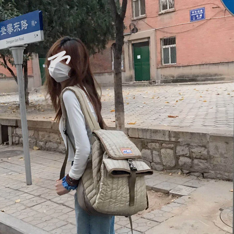 

Многофункциональный рюкзак Lingge из хлопка, брендовые дорожные сумки, вместительные школьные портфели для женщин, роскошный ранец