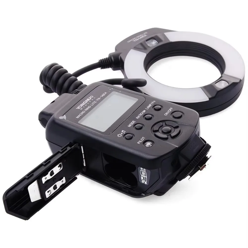Фото Для YONGNUO YN-14EX Macro Ring Lite вспышка для зеркальных камер 7D/5D Mark II/5D Mark III/60D/650D TTL функциональная коробка №1
