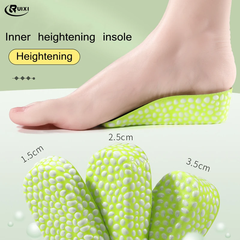 

Men's and women's seven point high insole invisible inner high pad sneaker half pad sneaker high pad