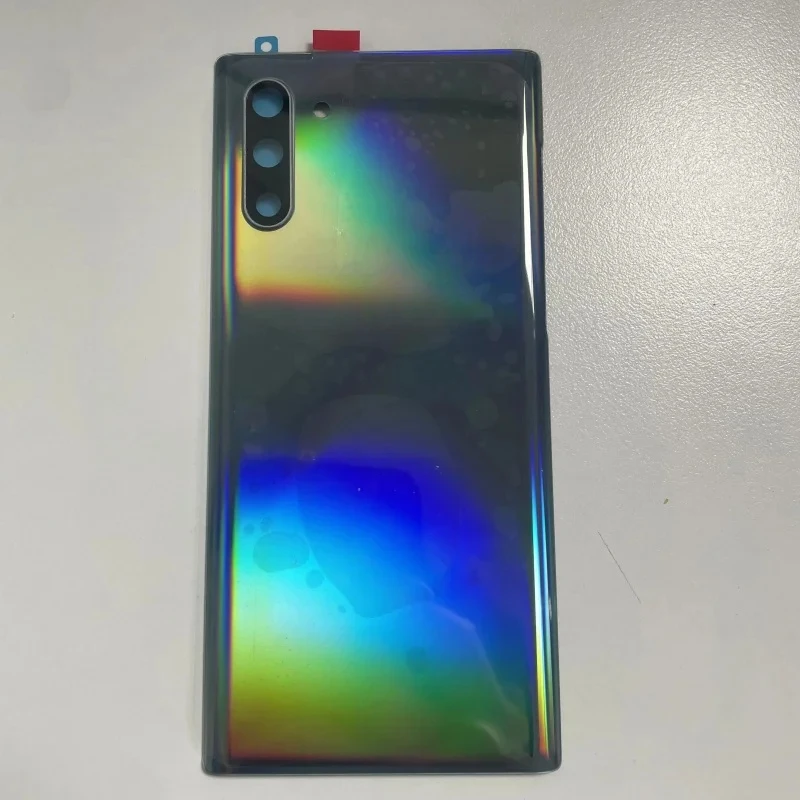 Фото Высококачественная задняя крышка аккумуляторного отсека для Samsung Galaxy Note10 N970f Note 10 Plus N975f, 3D стеклянная панель, задняя крышка корпуса, чехол для камеры №1