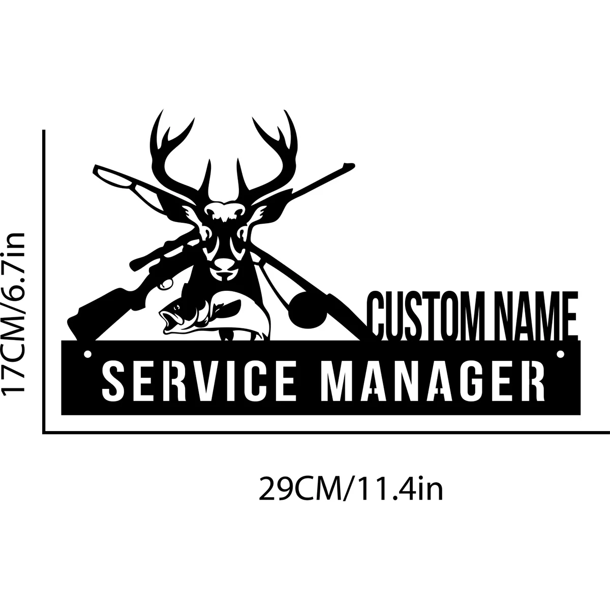 Пользовательский стол для охоты и рыбалки на оленей именная табличка клине