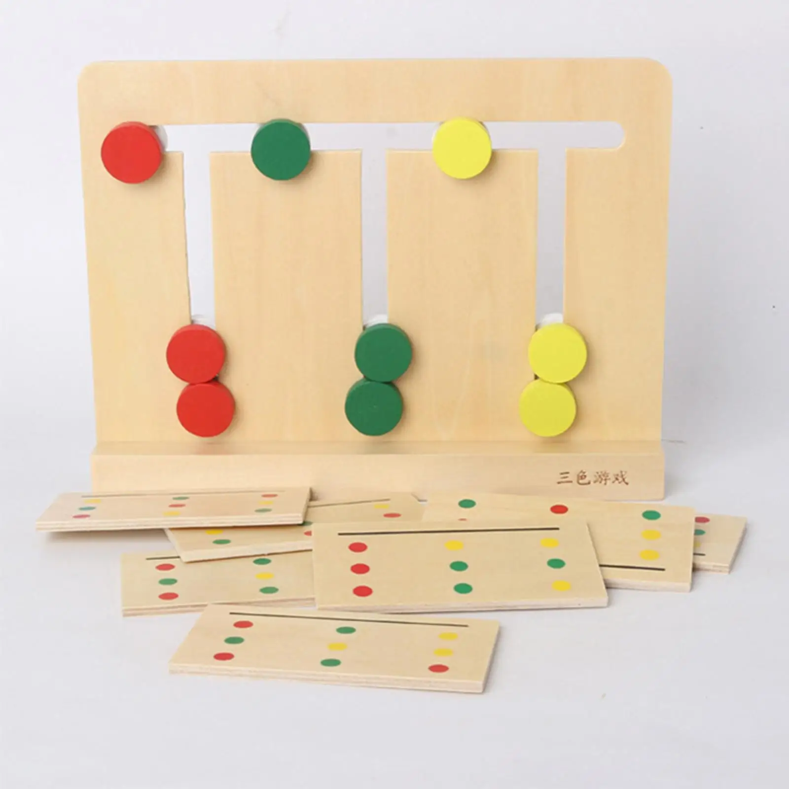 Деревянные головоломки Монтессори соответствующие цветам доска детские