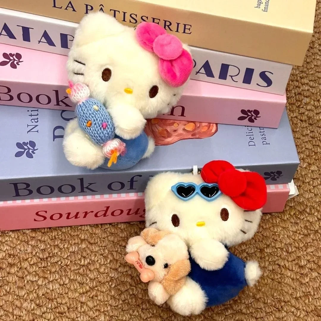 Милый Sanrio конфеты Hello Kitty кулон мультфильм пушистая кукла супер милая школьная