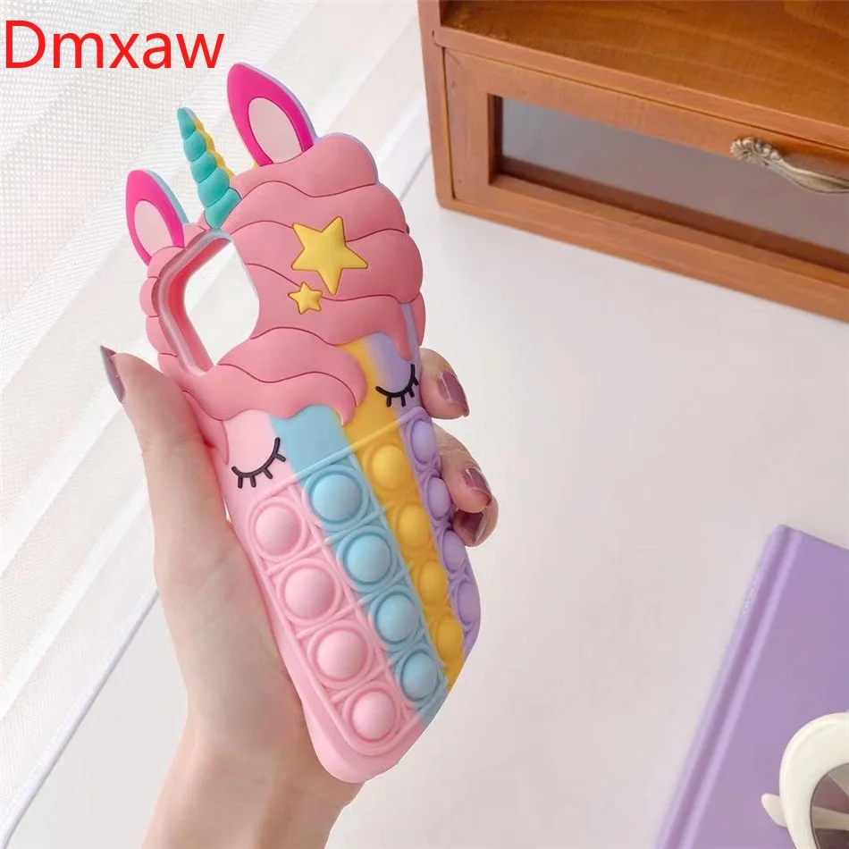 Силиконовый чехол с единорогом для Samsung Galaxy A21S A32 A71 A11 A01 S8 A10S S22 |