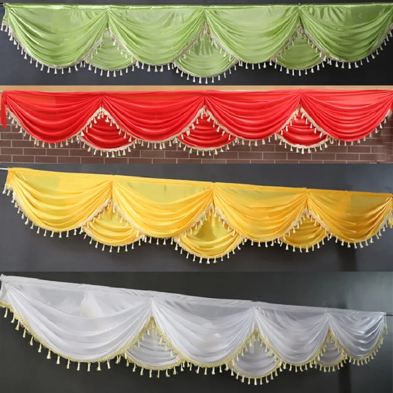 3/6 м свадебный фон занавеска ледяная шелковая ткань вечерние балдахины