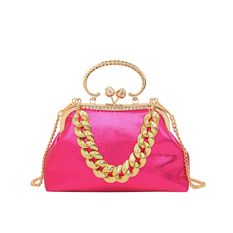 2023 роскошные женские серебристые и зеленые сумки на плечо с цепочкой Золотая