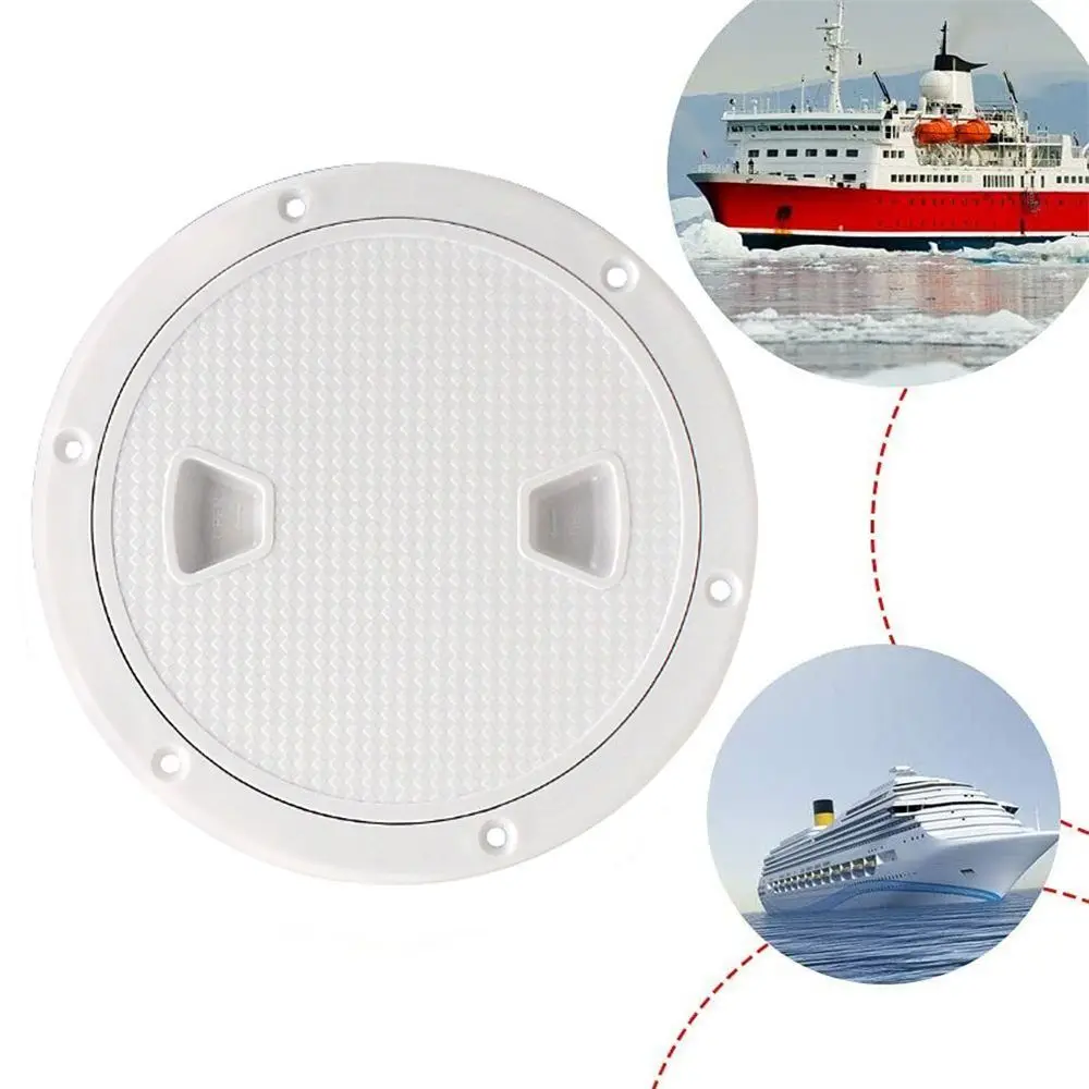 

Yacht 8 Inch White Access Hatch Non-slip Deck Cover Lid Boat Sailing Inspection Marine
