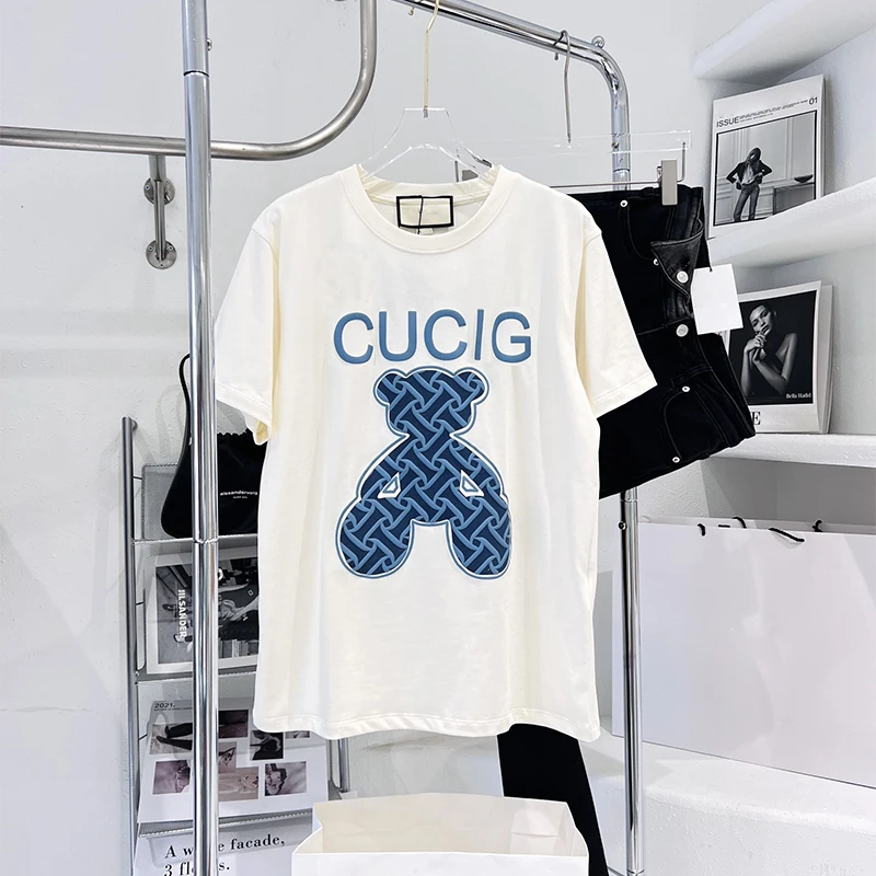 

2022 spring and summer latest fashion trend POLO shirt high quality cotton bear short sleeve limited edition men and women with