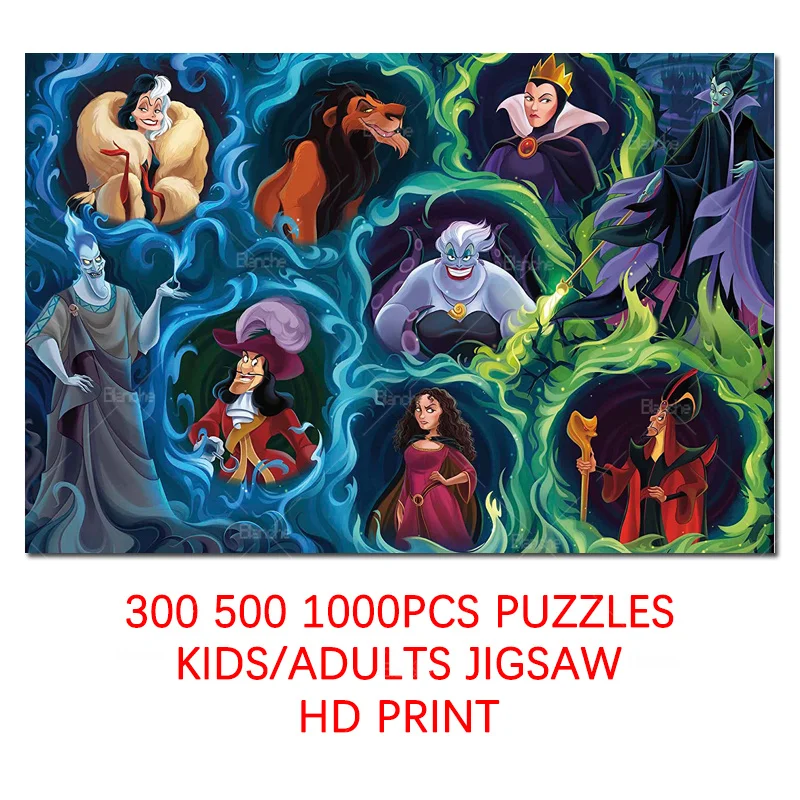 

Пазлы из мультфильма «Злодеи», 300/500/1000 шт.