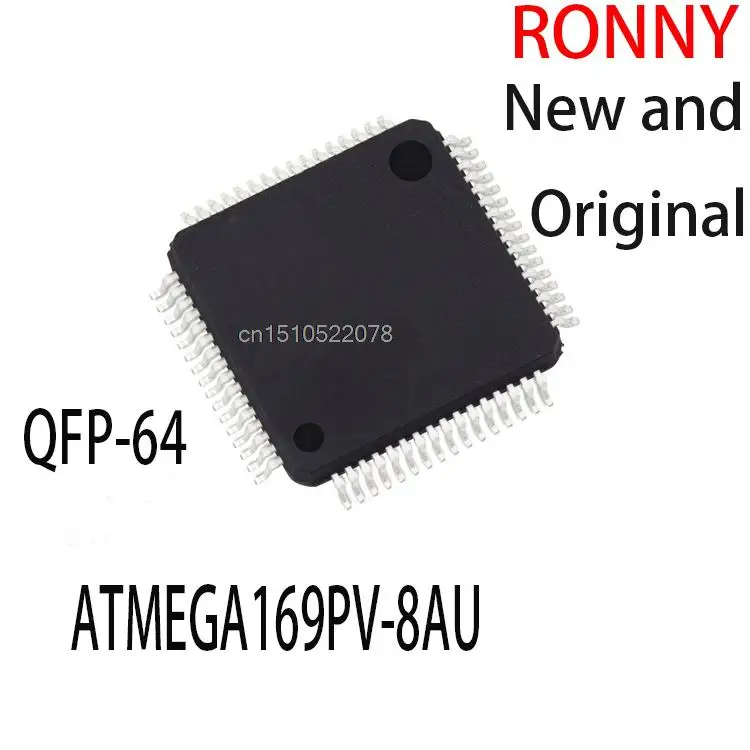 

10PCS New and Original ATMEGA169PV 8AU QFP-64 ATMEGA169PV-8AU