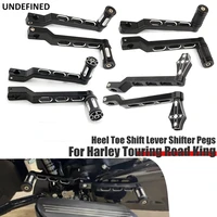 heel toe shift lever shifter pegs for harley touring road king street glide electra glide softail fatboy fl flt flht motorcycle