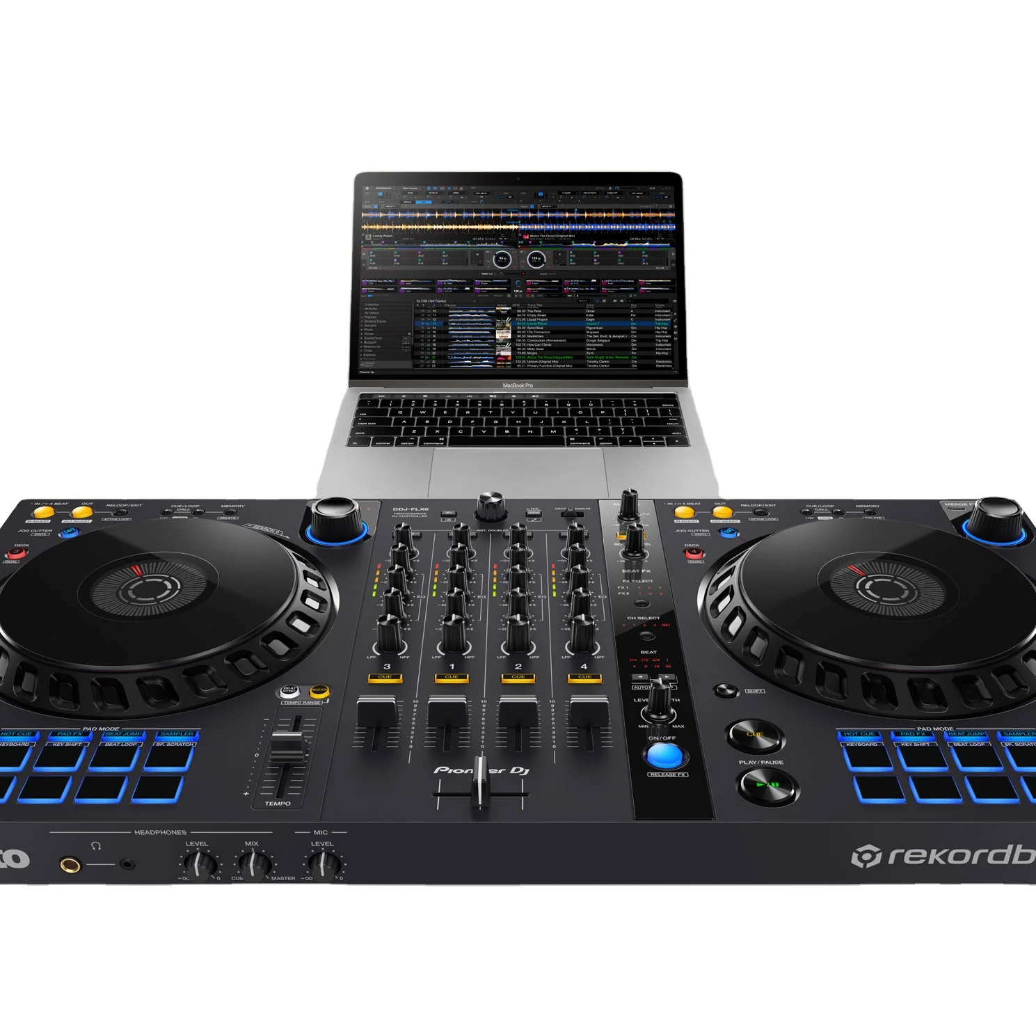 

Качественная новая модель Pioneer DJ DDJ-FLX6 4-колодочная рекламная коробка и контроллер Serato DJ в наличии Продажа.