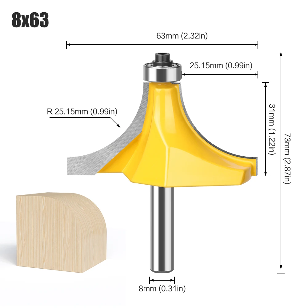 Фреза угловая JGZUI  вольфрамовая R15.9 мм, 20.15 мм, 25.2 мм